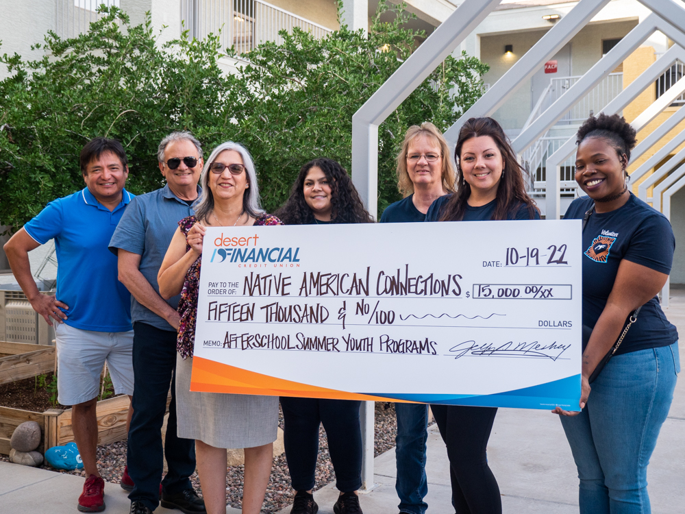 Desert Financial presents NAC with funding in support of resident services
