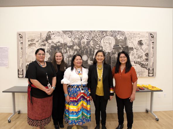 U.S. Department of Interior Secretary Deb Haaland visits the former Phoenix Indian School