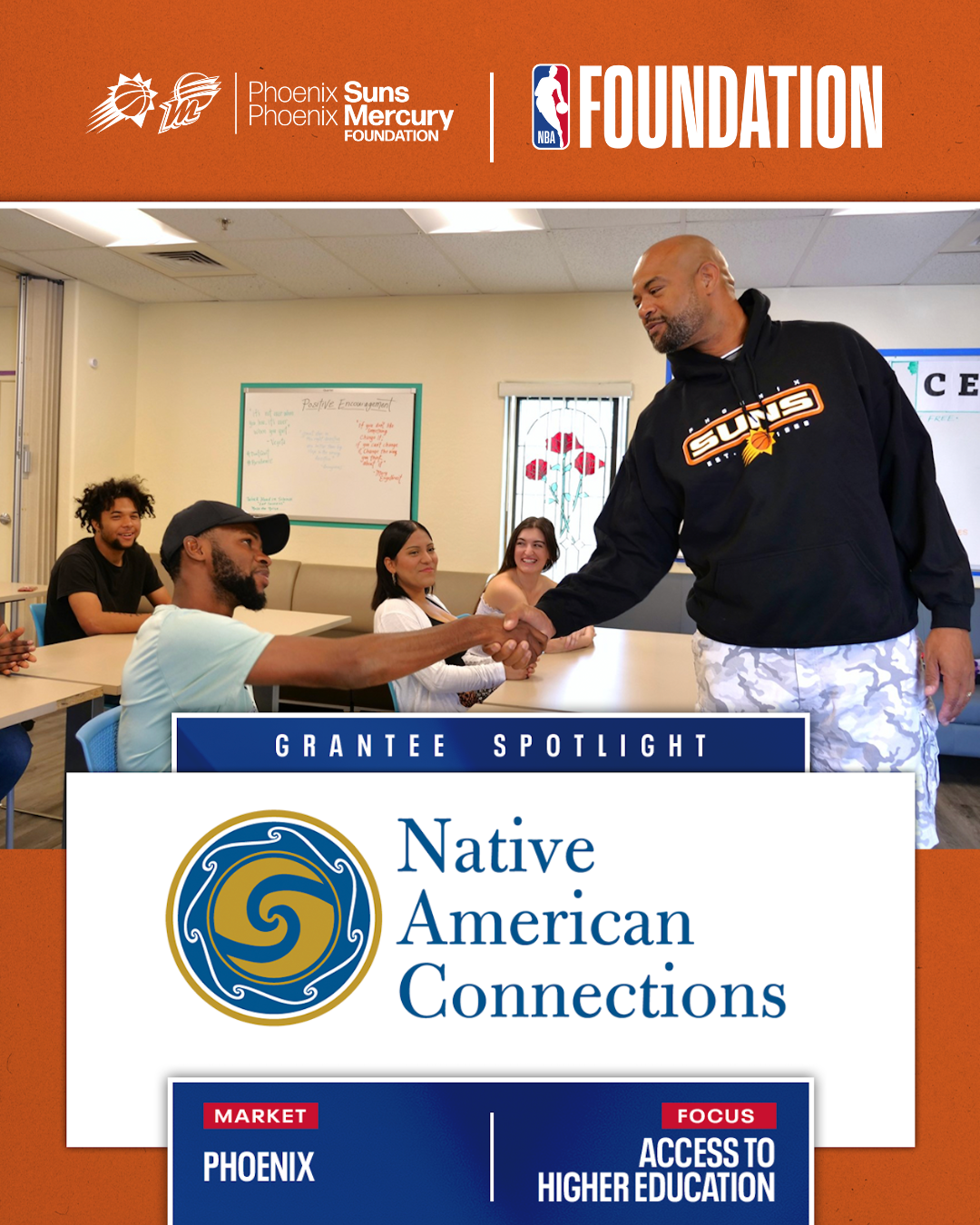 Native American Connections Awarded $225,000 in NBA Foundation Grant Supporting Youth Experiencing Homelessness