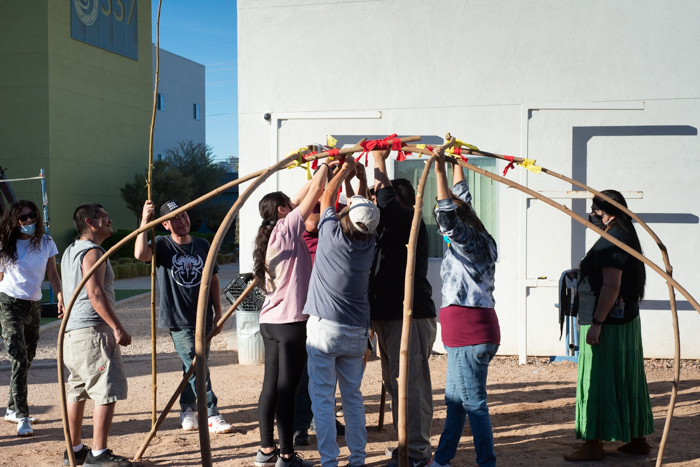 New Sweatlodge Built at Patina Wellness Center